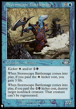 (035) Magic The Gathering The List Single: Stormscape Battlemage  Uncommon