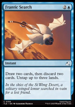 (159) Magic The Gathering Magic: The Gathering | Avatar: The Last Airbender: Eternal Single: Frantic Search Holo Common