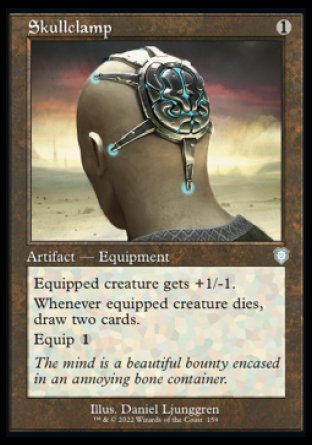 (159) Magic The Gathering Commander: The Brothers' War Single: Skullclamp  Uncommon