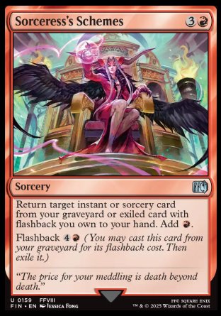 (159) Magic The Gathering Magic: The Gathering - FINAL FANTASY Single: Sorceress's Schemes Holo Uncommon