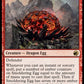 (159) Magic The Gathering Innistrad: Midnight Hunt Single: Smoldering Egg // Ashmouth Dragon Holo Rare
