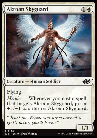 (159) Magic The Gathering Foundations Jumpstart Single: Akroan Skyguard  Common