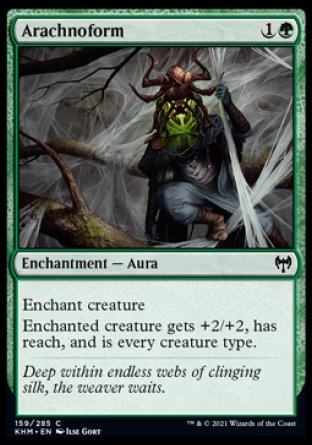 (159/285) Magic The Gathering Kaldheim Single: Arachnoform Holo Common