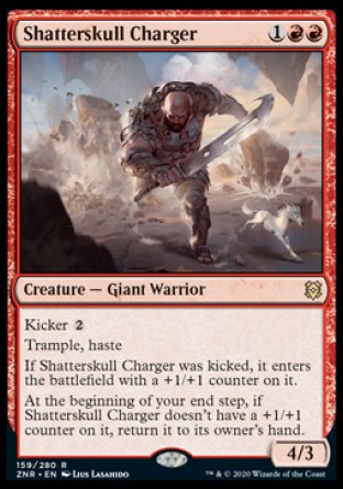 (159) Magic The Gathering Zendikar Rising: Promos Single: Shatterskull Charger (V.2) Holo Rare