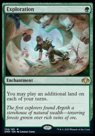 (159) Magic The Gathering Dominaria Remastered Single: Exploration  Rare