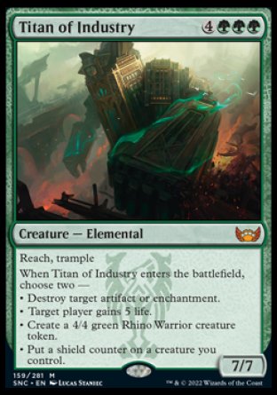 (159) Magic The Gathering Streets of New Capenna Single: Titan of Industry  Mythic