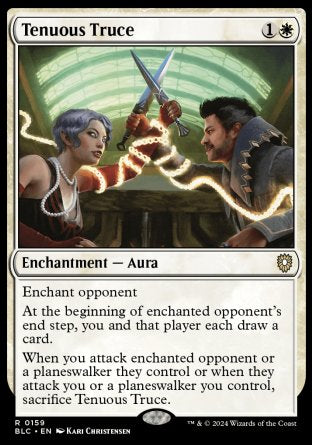 (159) Magic The Gathering Commander: Bloomburrow Single: Tenuous Truce  Rare