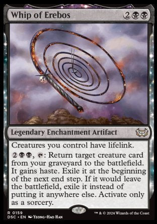 (159) Magic The Gathering Commander: Duskmourn: House of Horror Single: Whip of Erebos  Rare