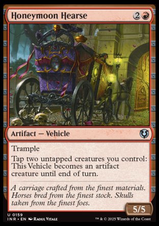 (159) Magic The Gathering Innistrad Remastered Single: Honeymoon Hearse Holo Uncommon