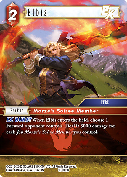 (003) Final Fantasy TCG Emissaries of Light Single: Elbis (16-003) Holo Common