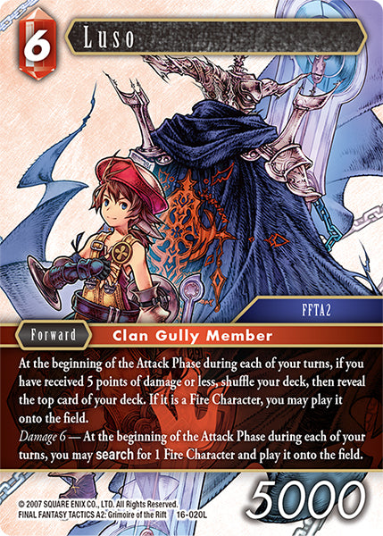 (020) Final Fantasy TCG Emissaries of Light Single: Luso (16-020)  Legend