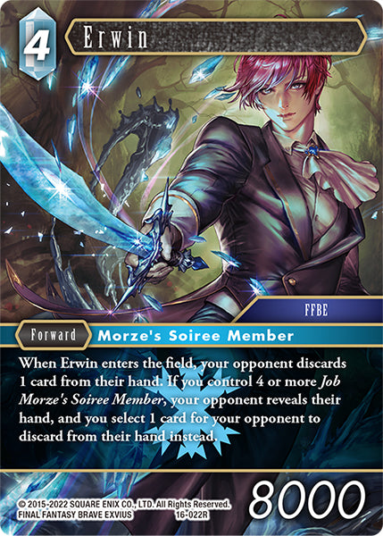 (022) Final Fantasy TCG Emissaries of Light Single: Erwin (16-022) Holo Rare