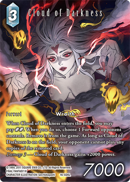 (026) Final Fantasy TCG Emissaries of Light Single: Cloud of Darkness (16-026) (V.2)  Legend