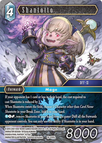 (030) Final Fantasy TCG Emissaries of Light Single: Shantotto (16-030) (V.1) Holo Legend