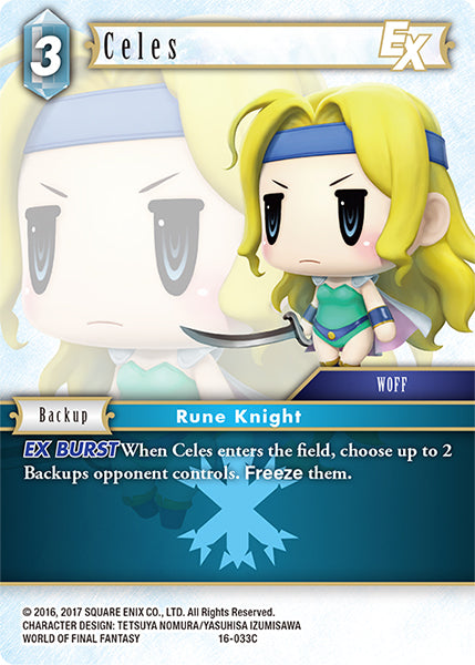 (033) Final Fantasy TCG Emissaries of Light Single: Celes (16-033)  Common