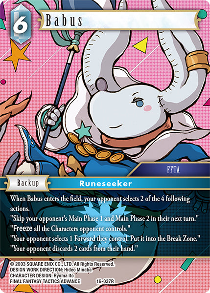 (037) Final Fantasy TCG Emissaries of Light Single: Babus (16-037) (V.1) Holo Rare