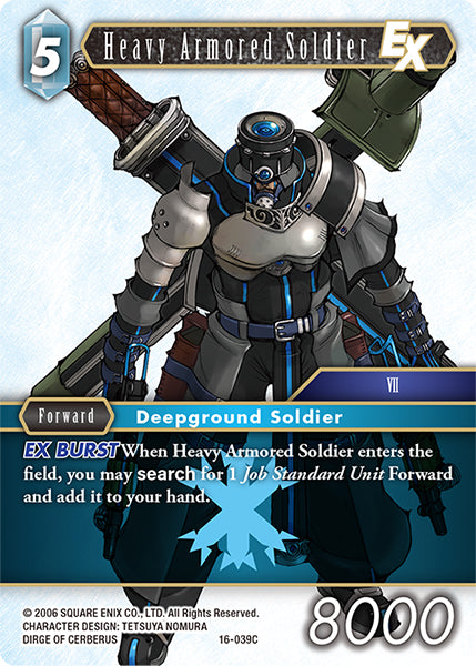 (039) Final Fantasy TCG Emissaries of Light Single: Heavy Armored Soldier (16-039) Holo Common