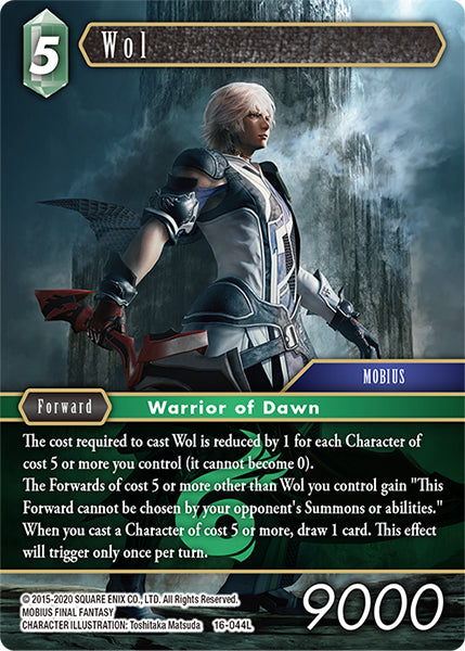 (044) Final Fantasy TCG Emissaries of Light Single: Wol (16-044) Holo Legend