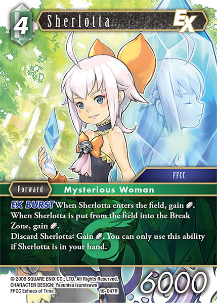 (047) Final Fantasy TCG Emissaries of Light Single: Sherlotta (16-047) Holo Rare