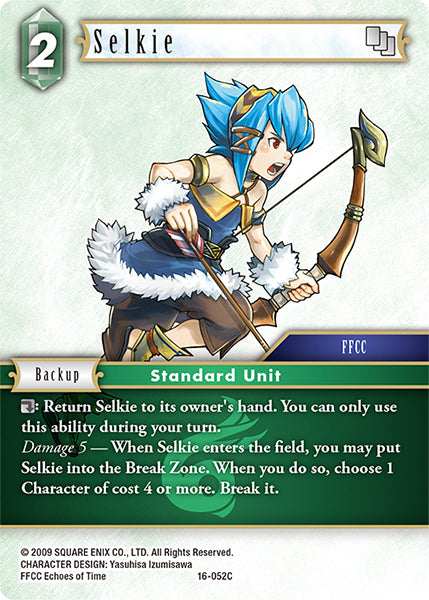 (052) Final Fantasy TCG Emissaries of Light Single: Selkie (16-052) Holo Common