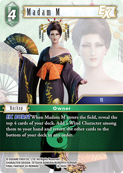 (060) Final Fantasy TCG Emissaries of Light Single: Madam M (16-060) Holo Common