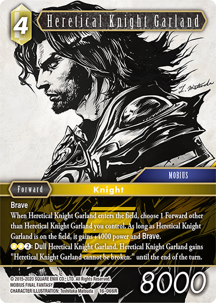 (066) Final Fantasy TCG Emissaries of Light Single: Heretical Knight Garland (16-066) (V.1) Holo Rare