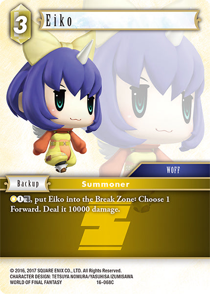 (068) Final Fantasy TCG Emissaries of Light Single: Eiko (16-068) Holo Common