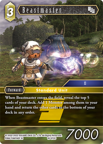 (072) Final Fantasy TCG Emissaries of Light Single: Beastmaster (16-072) Holo Common