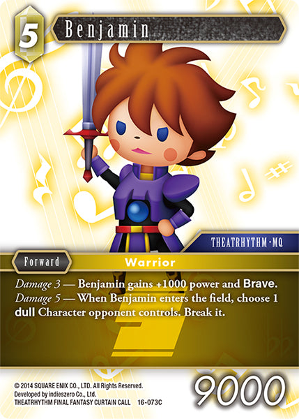 (073) Final Fantasy TCG Emissaries of Light Single: Benjamin (16-073) Holo Common