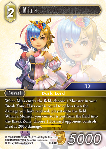 (081) Final Fantasy TCG Emissaries of Light Single: Mira (16-081) Holo Rare
