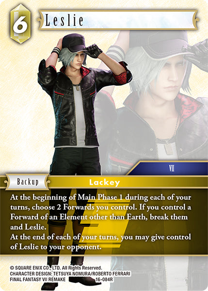 (084) Final Fantasy TCG Emissaries of Light Single: Leslie (16-084) Holo Rare