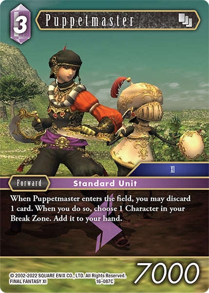 (087) Final Fantasy TCG Emissaries of Light Single: Puppetmaster (16-087) Holo Common