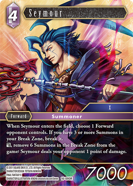 (090) Final Fantasy TCG Emissaries of Light Single: Seymour (16-090) (V.1)  Rare