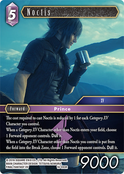 (093) Final Fantasy TCG Emissaries of Light Single: Noctis (16-093)  Rare