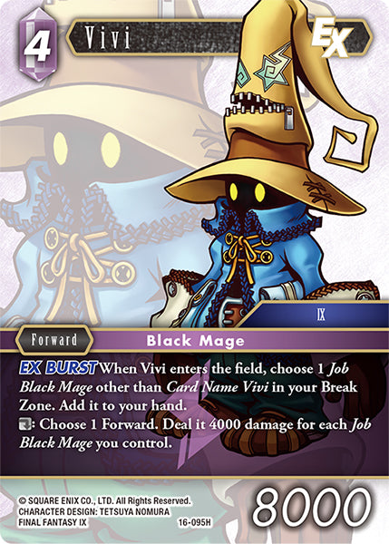 (095) Final Fantasy TCG Emissaries of Light Single: Vivi (16-095)  Hero
