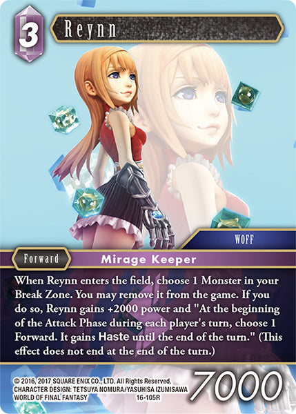 (105) Final Fantasy TCG Emissaries of Light Single: Reynn (16-105) Holo Rare