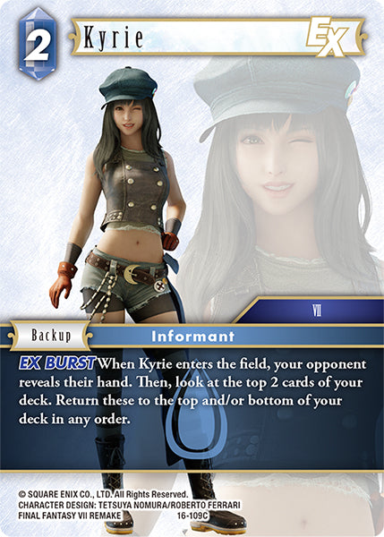 (109) Final Fantasy TCG Emissaries of Light Single: Kyrie (16-109)  Common