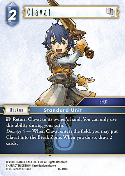 (110) Final Fantasy TCG Emissaries of Light Single: Clavat (16-110)  Common