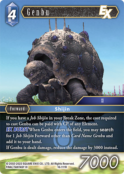 (111) Final Fantasy TCG Emissaries of Light Single: Genbu (16-111) Holo Rare