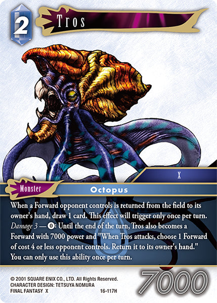 (117) Final Fantasy TCG Emissaries of Light Single: Tros (16-117) Holo Hero