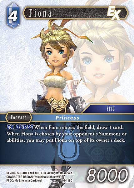 (118) Final Fantasy TCG Emissaries of Light Single: Fiona (16-118) Holo Common