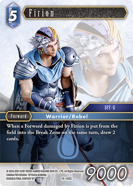 (120) Final Fantasy TCG Emissaries of Light Single: Firion (16-120) Holo Common
