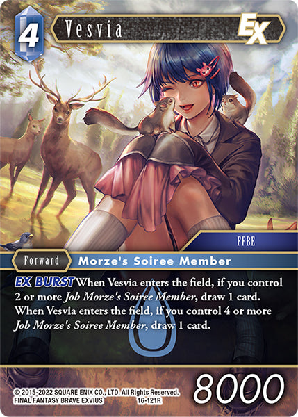 (121) Final Fantasy TCG Emissaries of Light Single: Vesvia (16-121) Holo Rare