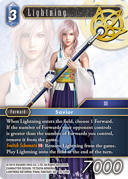 (124) Final Fantasy TCG Emissaries of Light Single: Lightning (16-124)  Hero