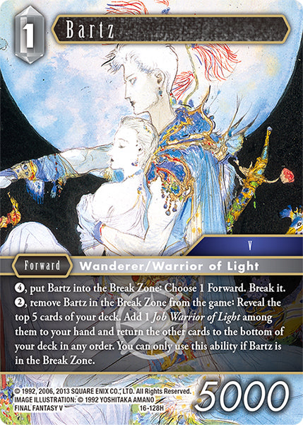 (128) Final Fantasy TCG Emissaries of Light Single: Bartz (16-128)  Hero