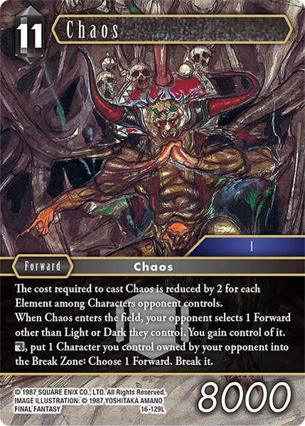 (129) Final Fantasy TCG Emissaries of Light Single: Chaos (16-129)  Legend