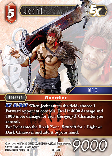 (131) Final Fantasy TCG Emissaries of Light Single: Jecht (16-131) Holo Starter