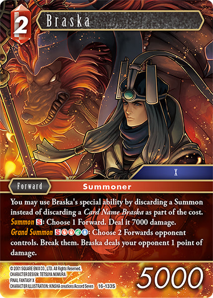 (133) Final Fantasy TCG Emissaries of Light Single: Braska (16-133) (V.1)  Starter