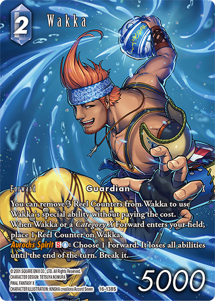 (138) Final Fantasy TCG Emissaries of Light Single: Wakka (16-138) (V.2) Holo Starter