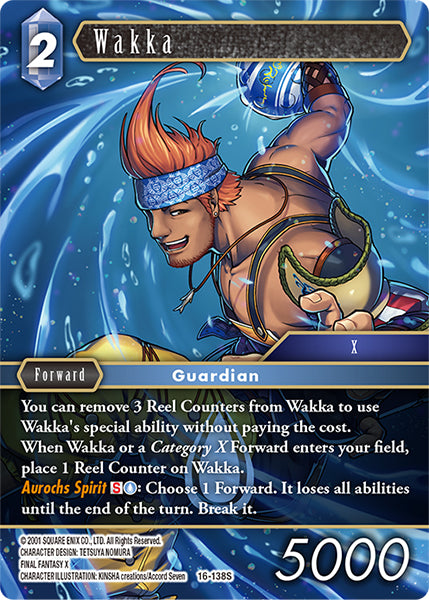 (138) Final Fantasy TCG Emissaries of Light Single: Wakka (16-138) (V.1) Holo Starter